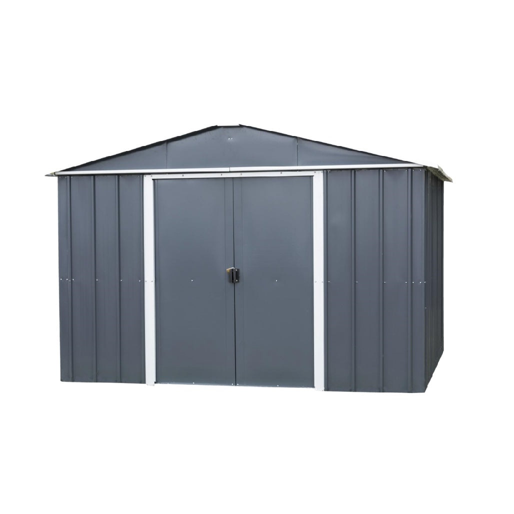 Metal Storage Shed for Outdoor Use - Galvanized Steel - 200 x 120 x 180